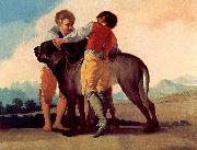 Francisco de Goya Knaben mit Bluthunden china oil painting artist
